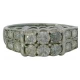 Platinum 1.00 ct Natural Brilliant Diamond Ring