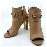 Salvatore Ferragamo Gancini Leather Ankle Boots
