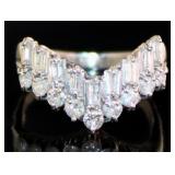 Platinum Natural 1.00 ct Brilliant Diamond Ring