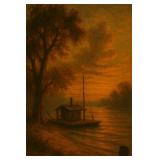 Huck Finn Raft  Mark Twain Collection by SVG