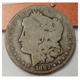 1882 CC Morgan Silver $1