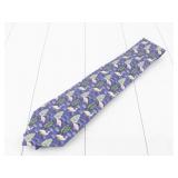 Hermes Bird Pattern Tie 100% Silk