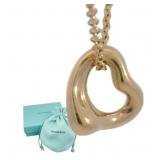 18k Rose Gold Tiffany & Co. Open Heart Necklace