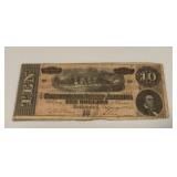 1864 $10 Confederate States Bank Note