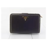 Prada Enamel Logo Bifold Wallet
