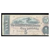 1864 Confederate $5 Note