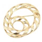 Christian Dior Vintage Gold Plated Brooch