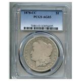 1878 CC Morgan Silver Dollar