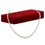 Mikimoto Akoya Pearl Silver Necklace