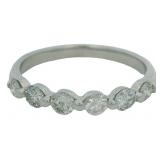 Platinum 3/5 ct Natural Brilliant Diamond Ring
