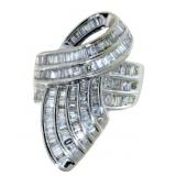 18k Gold 2.00 ct Baguette Diamond Ring