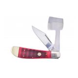 Frost Red Jigged Bone Cherry Tree Chopper Knife