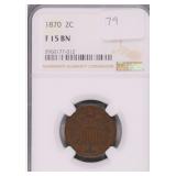 1870 Two Cent Piece