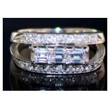 Platinum .91 ct Natural VVS Diamond Ring
