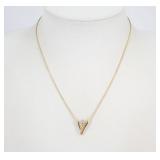Yves Saint Laurent Stone Gold Necklace