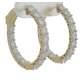 Brilliant 3.00 ct VS Diamond Inside Out Earrings