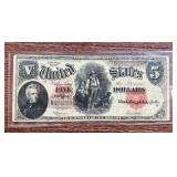 1907 $5 Woodchopper Note