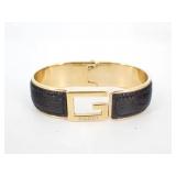Gucci Leather Bagle Bracelet