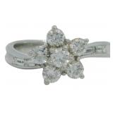 Platinum 1.00 ct Natural VS Brilliant Diamond Ring