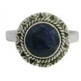 Round 2.00 ct Genuine Sapphire Solitaire Ring