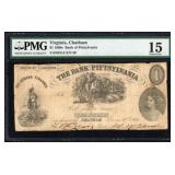 1860 Bank of Pittsylvania $1 Obsolete Note