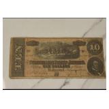 1864 $10 Confederate States of America