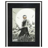 Autographed Stan Lee Marvel Comics Custom Art