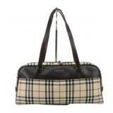 Burberry Nova Check Boston Handbag