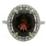 14k Gold 3.90 ct Tourmaline & Diamond Ring
