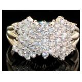 Platinum 1.03 ct Natural Brilliant Diamond Ring