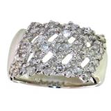 18kt White Gold 1.00 ct Natural Diamond Ring