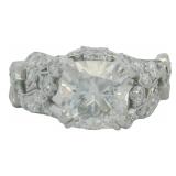 14kt Gold 3.63 ct Cushion Cut VS Lab Diamond Ring