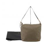 Fendi Zucchino Canvas Shoulder Bag