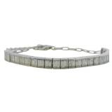 Emerald Cut 2.00 ct VS Diamond Bolo Bracelet