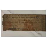One Dollar Savings & Loan Association Note