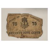 75 Cent State of South Carolina Bank Note