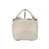 Bottega Veneta White Intrecciato Shoulder Bag