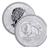 1.25 oz Canadian Bison Silver Coin (Year Varies)
