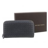 Bottega Veneta Intrecciato Leather Zippy Wallet