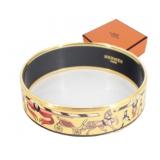 HERMES Horse & Buggy Enamel Bangle Bracelet