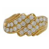 18kt Gold 1.00 ct Natural Brilliant Diamond Ring
