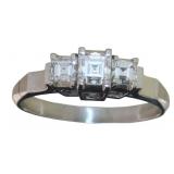 Platinum 3/4 ct Natural VVS Brilliant Diamond Ring