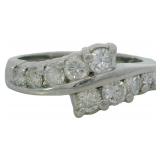 Platinum 1.00 ct Natural Brilliant Diamond Ring