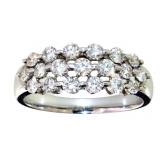 18kt White Gold 1.00 ct Natural VS Diamond Ring