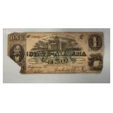One Dollar State of Alabama Bank Note