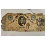 $5 Virginia Treasury Note