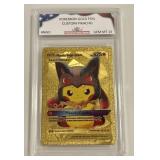 Pokï¿½mon Gold Custom Pikachu Card
