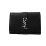 Yves Saint Laurent Black Logo Key Case