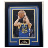 Steph Curry Framed Photo W/ Facsimile Signature
