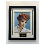 Lucille Ball Framed Photo W/ Facsimile Signature